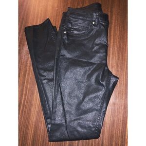 black coated H&M skinny jeans